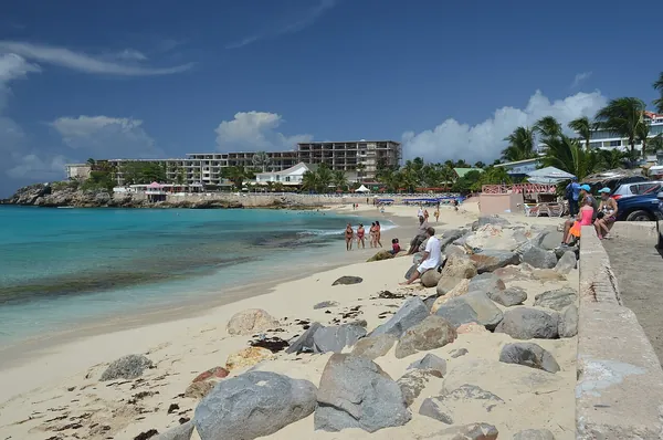 Maho Beach and its turquoise water on St. Maarten
