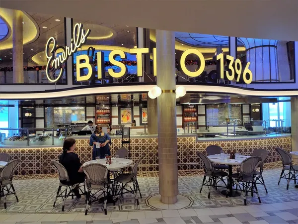 Emeril’s Bistro 1396 in the French Quarter zone of Mardi Gras