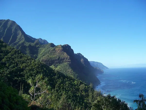 Green cliffs of the northern Na Pali Coast, Kauai
