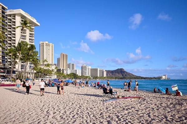 Waikiki Beach and hotels on Oahu