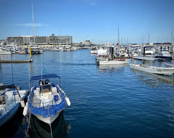 Boats in the marina at Cabo San Lucas