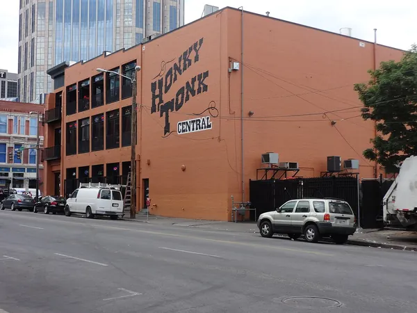 Honky Tonk Central, a live-music bar on the corner of Lower Broadway in Nashville