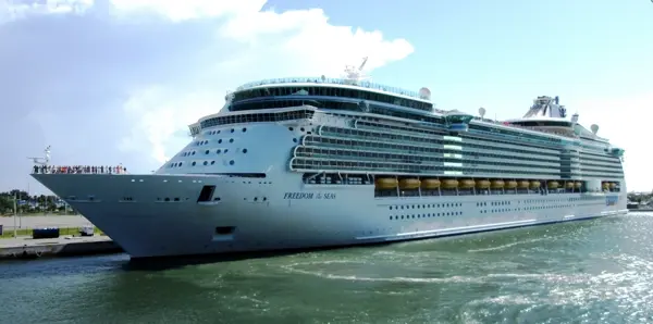 Cruise ship docked at Port Canaveral, Florida