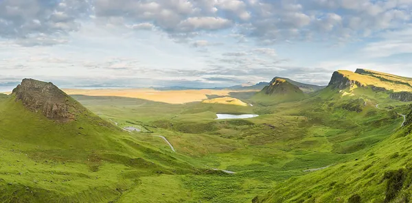 Dramatic Quiraing ridges on the Isle of Skye, Scotland