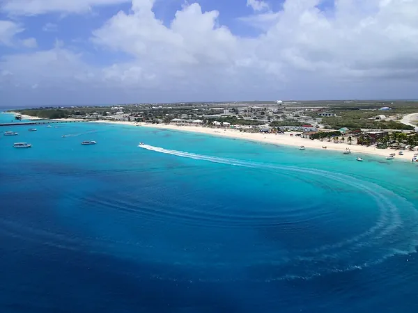 Clear blue water off Grand Turk, Turks and Caicos