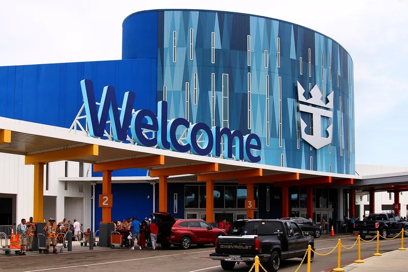 Royal Caribbean Cruise Terminal 10 at the Port of Galveston, Texas