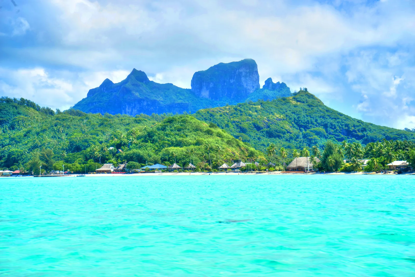 Turquoise lagoon and Mount Otemanu, Bora Bora, Infinity Premier Travel, Boerne TX