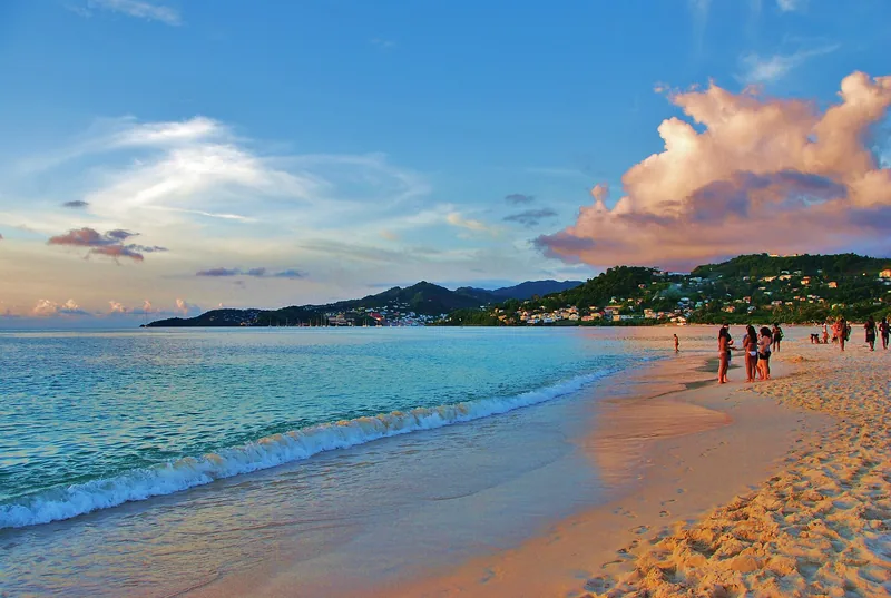 Grand Anse Beach and turquoise water, Grenada